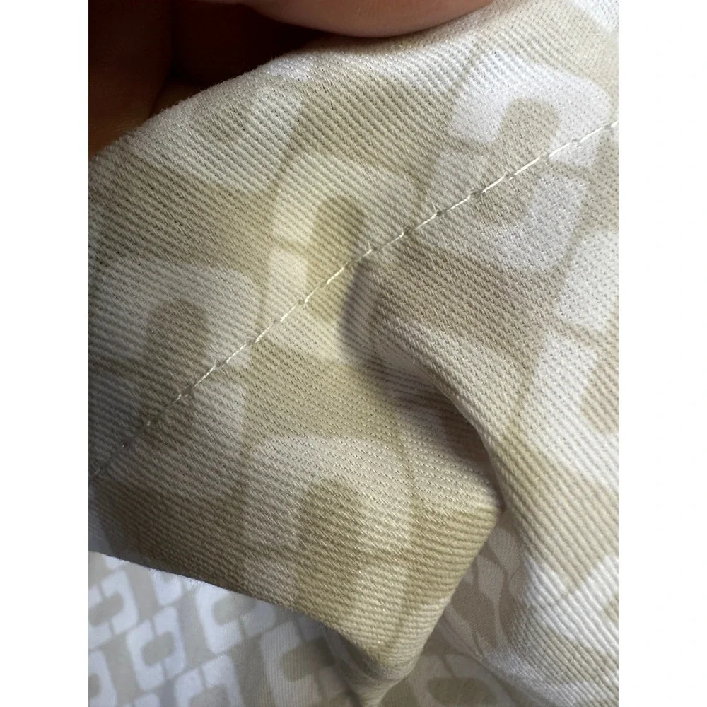 Diane Von Furstenberg DVF Monogram‎ Drawstring Dust Bag Gray / White 17 x 11.5